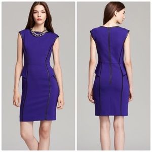 Milly
Pipe-Trim Peplum Dress